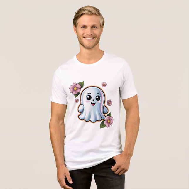  Halloween T-Shirt: Get Into the Spirit Tri-Blend Shirt (Front Full)