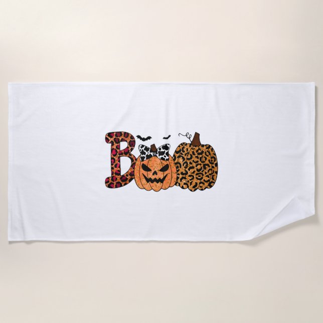 Halloween T shirt, Halloween Beach Towel (Front)