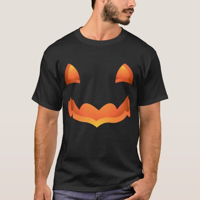 Halloween T-Shirt Pumpkin Tee Jack-o-lantern Shirt (Front)