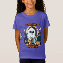 halloween t-shirt ragazza with cute ghost