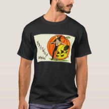 Halloween T-shirt. Vintage Halloween art, Witches