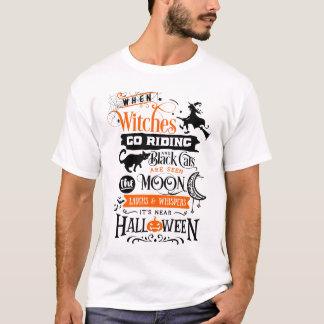 Halloween t-shirt, Witch Broom Halloween t-shirt, T-Shirt