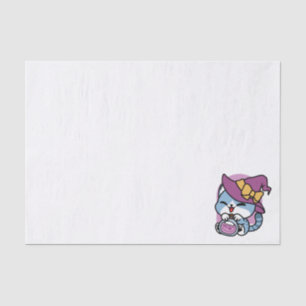 Halloween Tabby Cat – Witch Hat & Potion Art Tissue Paper