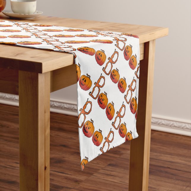 Halloween Table Runner  14" X 72"/Boo (In Situ)