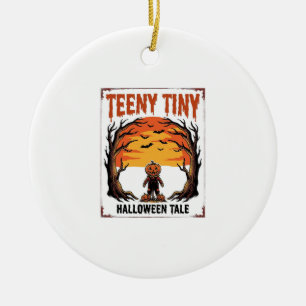 Halloween Tale Teeny Tiny Spooky Vintage Scene_1 Ceramic Tree Decoration