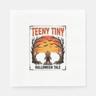 Halloween Tale Teeny Tiny Spooky Vintage Scene_1 Napkin