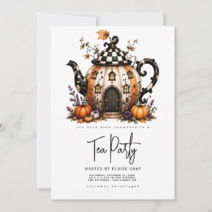 Halloween Tea Party Invitation