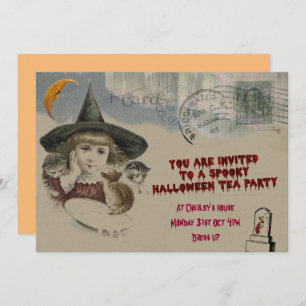 Halloween Tea Party Invitation