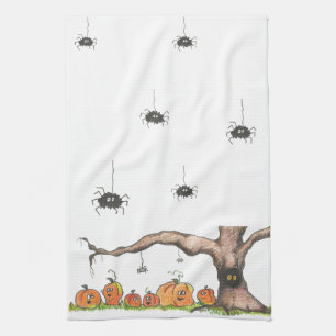 Halloween Tea Towel