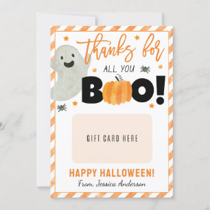 Halloween Teacher Appreciation Gift Card Holder