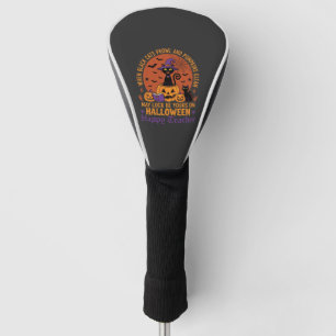 Halloween Teacher Black Cat Pumpkin Luck Golf Head Cover