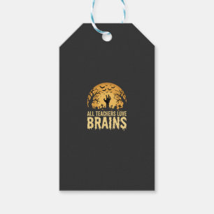 Halloween Teacher Brains Gift Tags