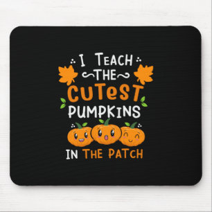 Halloween Teacher Cutest Pumpkins Birthday Mouse Mat