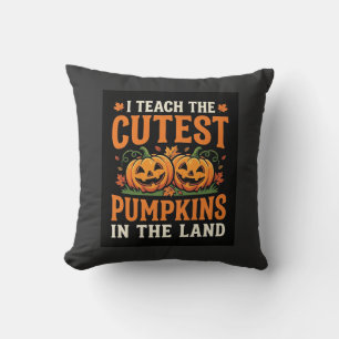 Halloween Teacher Cutest Pumpkins Design_1 Cushion