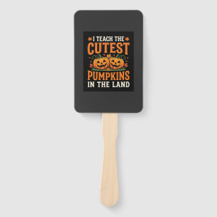 Halloween Teacher Cutest Pumpkins Design_1 Hand Fan