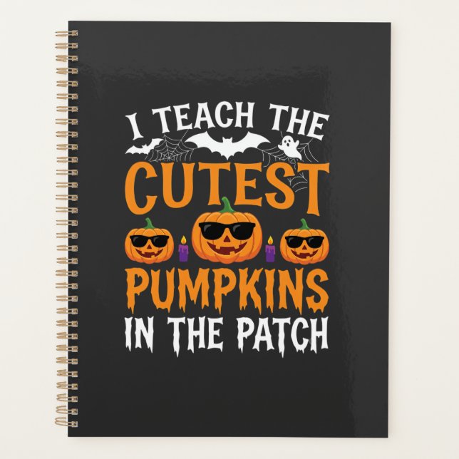 Halloween Teacher Cutest Pumpkins in the Patch Planner (Front)