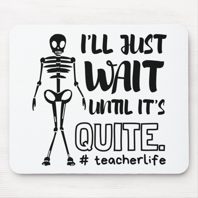 Halloween Teacher Fall Teacher Mouse Mat (Front)