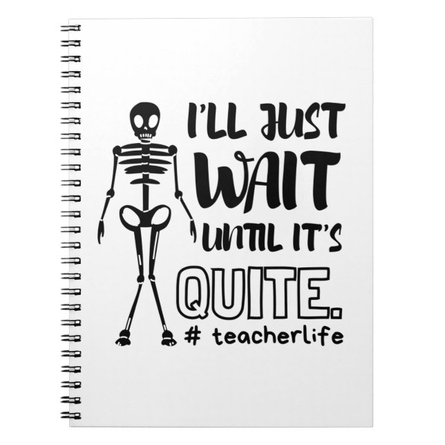 Halloween Teacher Fall Teacher Notebook (Front)