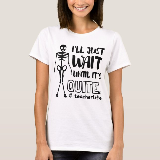 Halloween Teacher Fall Teacher T-Shirt (Front)