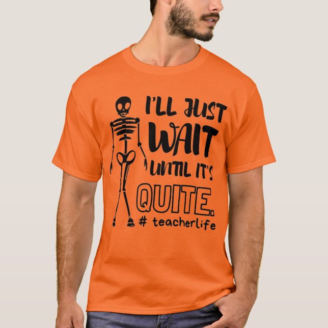Halloween Teacher Fall Teacher T-Shirt (Front)