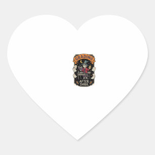 Halloween Teacher Grading After Dark Heart Sticker