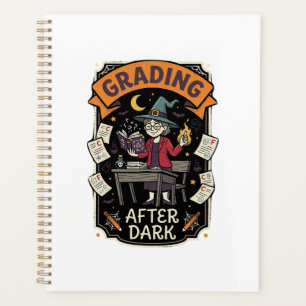 Halloween Teacher Grading After Dark Planner