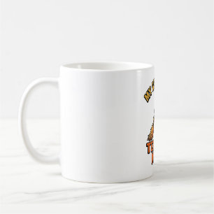 Halloween Teacher Shirt Funny Broom Trouble Design Coffee Mug