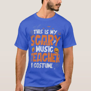 Halloween Teacher Shirt Scary Costume Music Teache