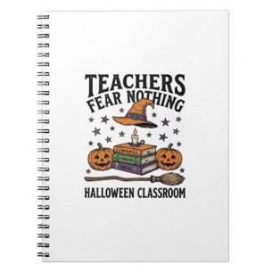 Halloween Teacher Shirt With Witchy Books_1 Notebook