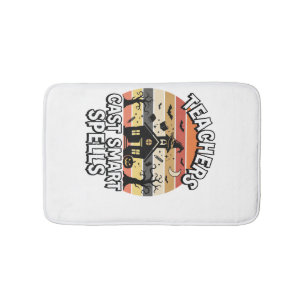Halloween Teacher Spooky Smarts Bath Mat