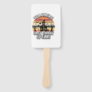 Halloween Teacher Spooky Smarts Hand Fan