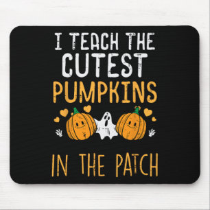 Halloween Teacher Teach Cutest Pumpkins Fall Costu Mouse Mat