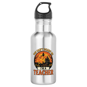 Halloween Teacher Vintage Funny Spooky School Desi 532 Ml Water Bottle