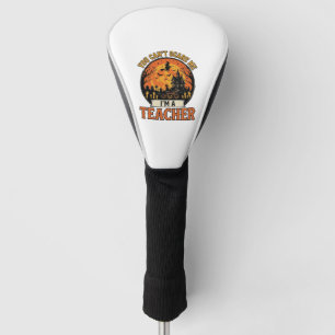 Halloween Teacher Vintage Funny Spooky School Desi Golf Head Cover