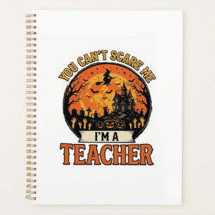 Halloween Teacher Vintage Funny Spooky School Desi Planner