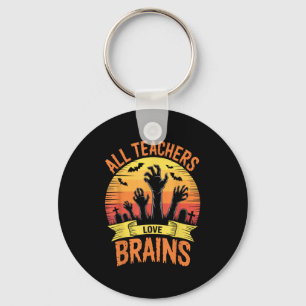 Halloween Teachers Shirts Women Men All Teachers L Key Ring