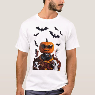 Halloween Tee - Creepin' It Real Pumpkin Design
