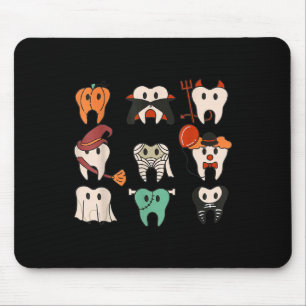 Halloween Teeth Spooky Halloween Dentist Quote Mouse Mat