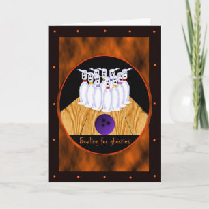 Halloween Template Cards bowling
