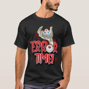 Halloween Terror Time Zombie Hand with Eyes  T-Shirt