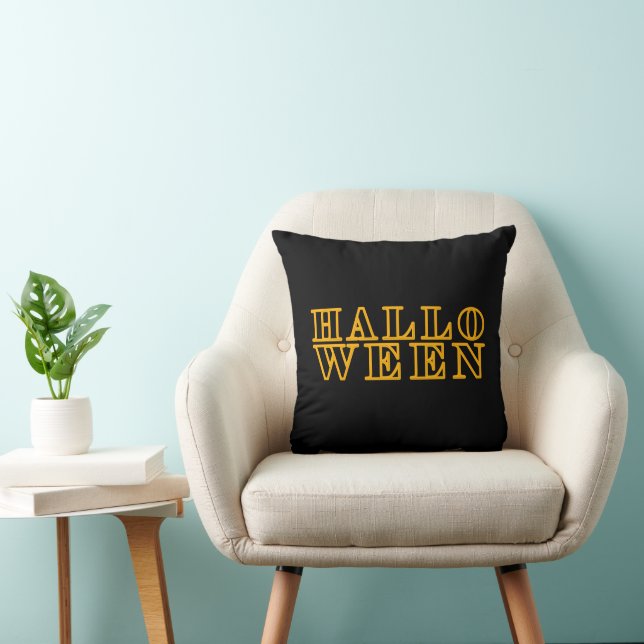 Halloween text design  cushion (Chair)
