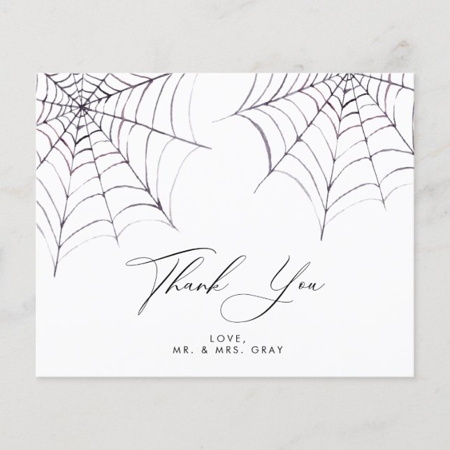 Halloween Thank You Card | Budget (Front)