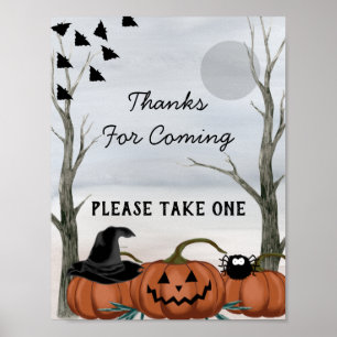 Halloween Thanks For Coming, Halloween Party Poster