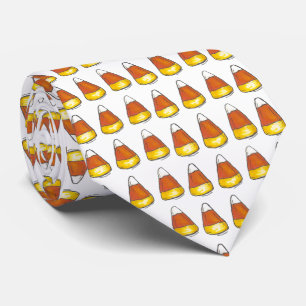 Halloween Thanksgiving Candy Corn Trick or Treat Tie