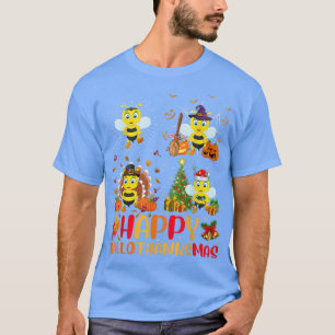 Halloween Thanksgiving Christmas Bumble Bee Hallot T-Shirt