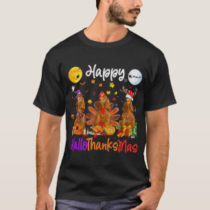 Halloween Thanksgiving Christmas Cocker Spaniel T-Shirt