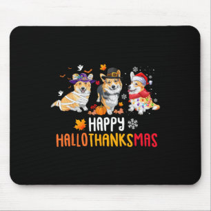 Halloween Thanksgiving Christmas Funny Corgi Dogs Mouse Mat