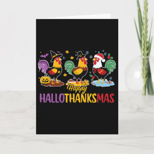 Halloween Thanksgiving Christmas Hallothanksmas Ch Card