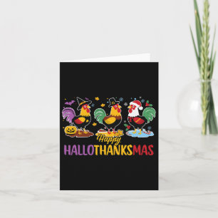 Halloween Thanksgiving Christmas Hallothanksmas Ch Card