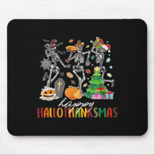 Halloween Thanksgiving Christmas Hallothanksmas Sk Mouse Mat